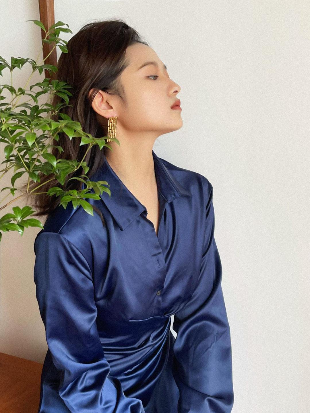 Long Tassel Watch Chain Earrings - Gembea Jewelry