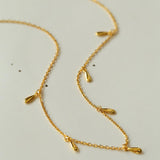 Overlay Chain Drop Choker Necklace - Gembea Jewelry