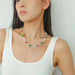 Spring Heartbeat Colored Necklace - Gembea Jewelry