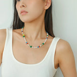 Spring Heartbeat Colored Necklace - Gembea Jewelry