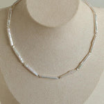 Spring Heartbeat Toothpick Pearl Necklace - Gembea Jewelry
