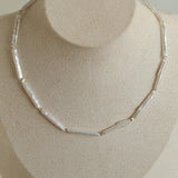 Spring Heartbeat Toothpick Pearl Necklace - Gembea Jewelry