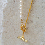 Gembea Jewelry Y-shaped Pearl Chain Necklace