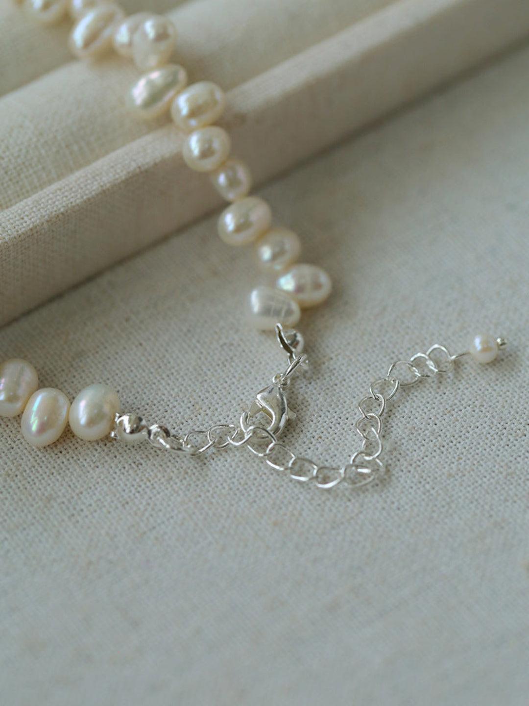 Classic Misplaced Pearl Necklace - Gembea Jewelry