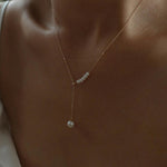 Love and the City D Model Chain Pearl Necklace - Gembea Jewelry