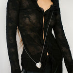 Love Bag Sweater Long Chain Necklace - Gembea Jewelry