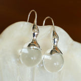 Red and Green Agate Gourd Ear Hook Earrings - Gembea Jewelry