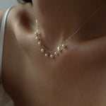 Love and the City B Model Chain Pearl Necklace - Gembea Jewelry
