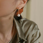 Love and The City Pearl Hoop Earrings - Gembea Jewelry