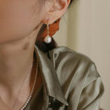 Love and The City Pearl Hoop Earrings - Gembea Jewelry