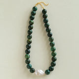 Baroque Pearl African Turquoise Beaded Necklace