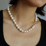 Round Baroque Pearl Beaded Necklace - Gembea Jewelry