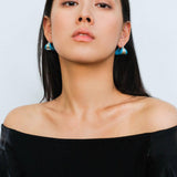 Simple Enamel Glaze Curved Hoop Earrings - Gembea Jewelry