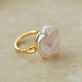 Petals Baroque Pearl Ring - Gembea Jewelry