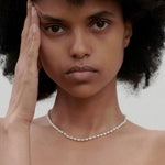 Baroque Rice Pearl Beaded Necklace - Gembea Jewelry