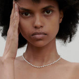 Baroque Rice Pearl Beaded Necklace - Gembea Jewelry