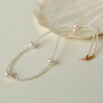 Simple Rice Pearl Necklace - Gembea Jewelry