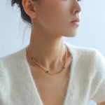 Athena Old Coin Chain Necklace - Gembea Jewelry