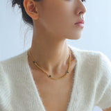 Athena Old Coin Chain Necklace - Gembea Jewelry