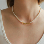 Simple Mini Pearl Beaded Necklace - Gembea Jewelry