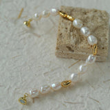 Magnetic Buckle Irregular Metal Pearl Bracelet - Gembea Jewelry