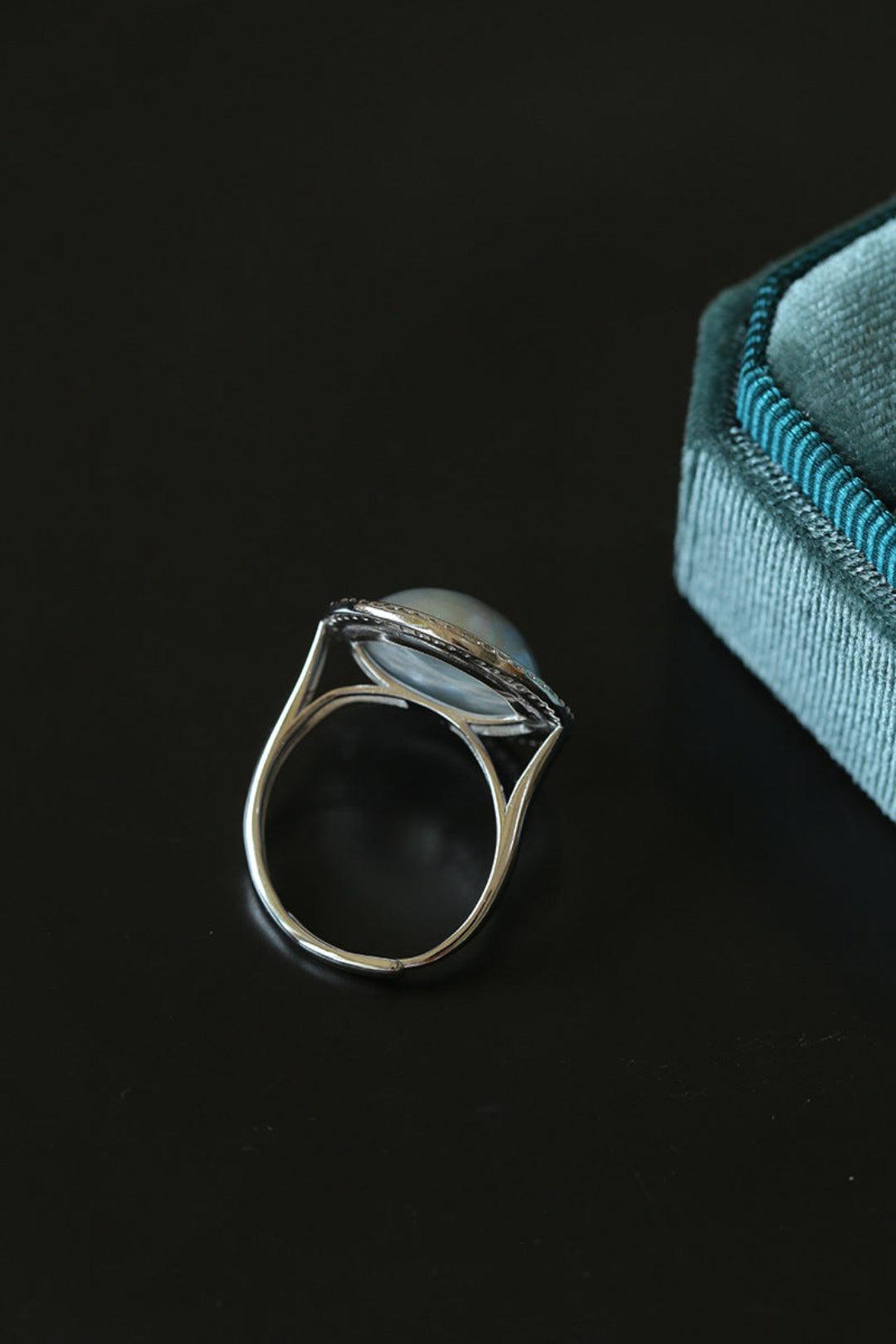 Seawater Mabe Pearl Ring - Gembea Jewelry