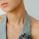 Tiger Eye Gemstone Camellia Earrings - Gembea Jewelry