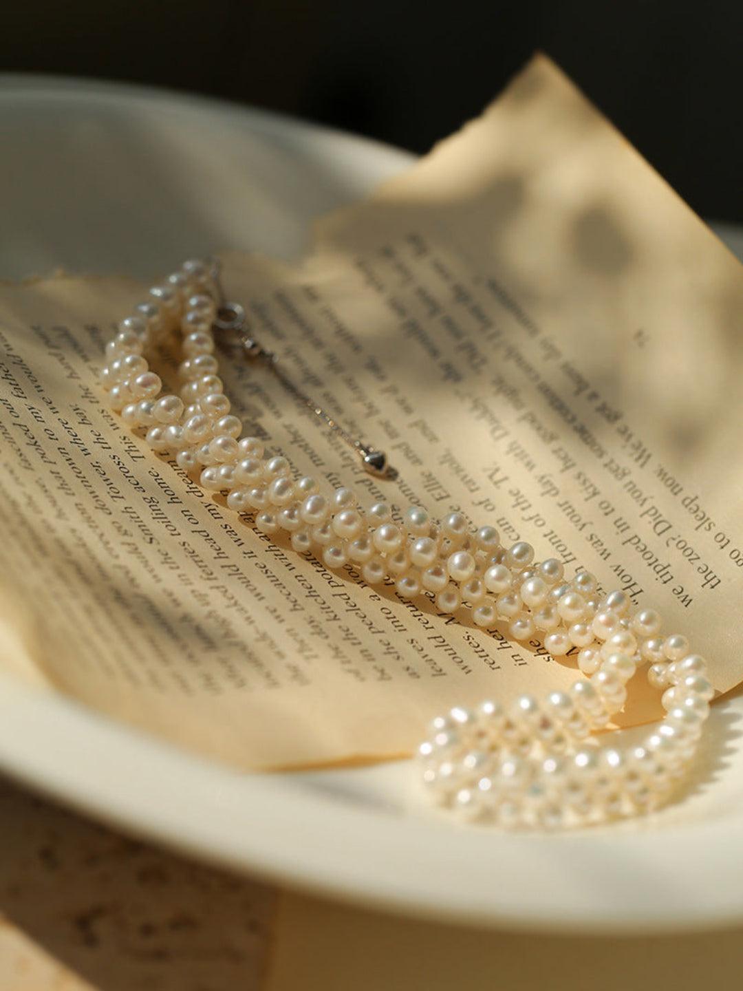 Hand-woven Freshwater Pearl Necklace - Gembea Jewelry