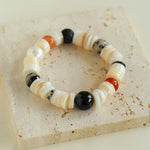 Sea's Embrace Mother of Pearl Beaded Bracelet