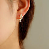 Love and the City Pearl Stud Earrings - Gembea Jewelry