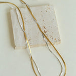 Spring Heartbeat Snake Bone Chain Necklace - Gembea Jewelry