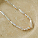 OT Buckle Baroque Pearl Stack Matching Necklace - Gembea Jewelry