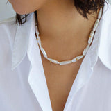 OT Buckle Baroque Pearl Stack Matching Necklace - Gembea Jewelry