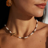 OT Buckle Tiger Eye Gemstone Beaded Necklaces - Gembea Jewelry