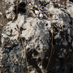 Vintage Lapis Lazuli Pearl Drop Earrings