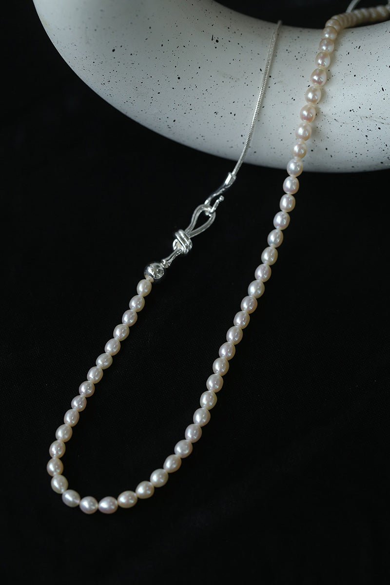 Pearl Splicing Chain Multilayer Long Necklace gembea jewelry