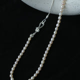 Pearl Splicing Chain Multilayer Long Necklace gembea jewelry