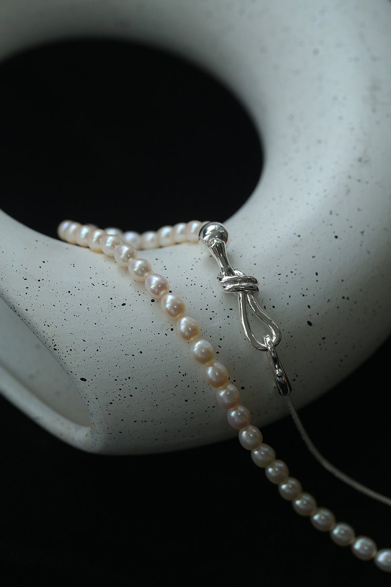 Pearl Splicing Chain Multilayer Long Necklace gembea jewelry