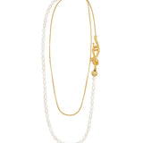 Pearl Splicing Chain Multilayer Long Necklace