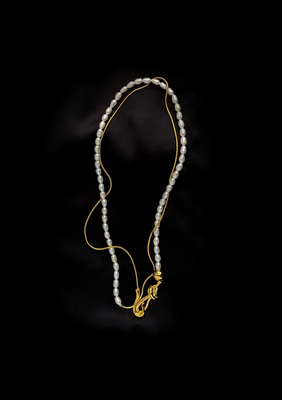 Pearl Splicing Chain Multilayer Long Necklace