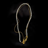 Pearl Splicing Chain Multilayer Long Necklace