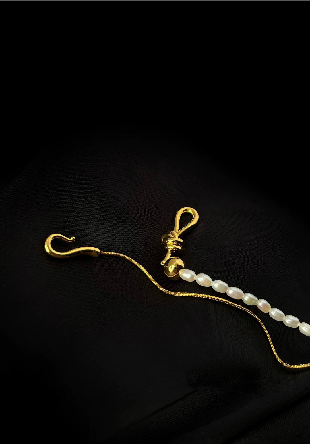 Pearl Splicing Chain Multilayer Long Necklace gembea jewelry
