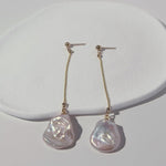 Petal Baroque Long Chain Earrings - Gembea Jewelry