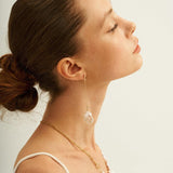 Petal Baroque Long Chain Earrings - Gembea Jewelry