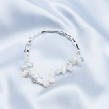 Petal Baroque Sterling Silver Bangles Bracelet - Gembea Jewelry