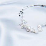 Petal Baroque Sterling Silver Bangles Bracelet - Gembea Jewelry