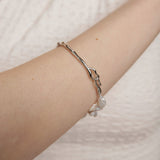 Gembea Jewelry Petal Baroque Sterling Silver Bangles Bracelet