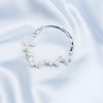 Petal Baroque Sterling Silver Bangles Bracelet - Gembea Jewelry