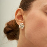 Petal Baroque Pearl Stud Earrings - Gembea Jewelry