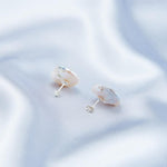 Petal Baroque Pearl Stud Earrings - Gembea Jewelry